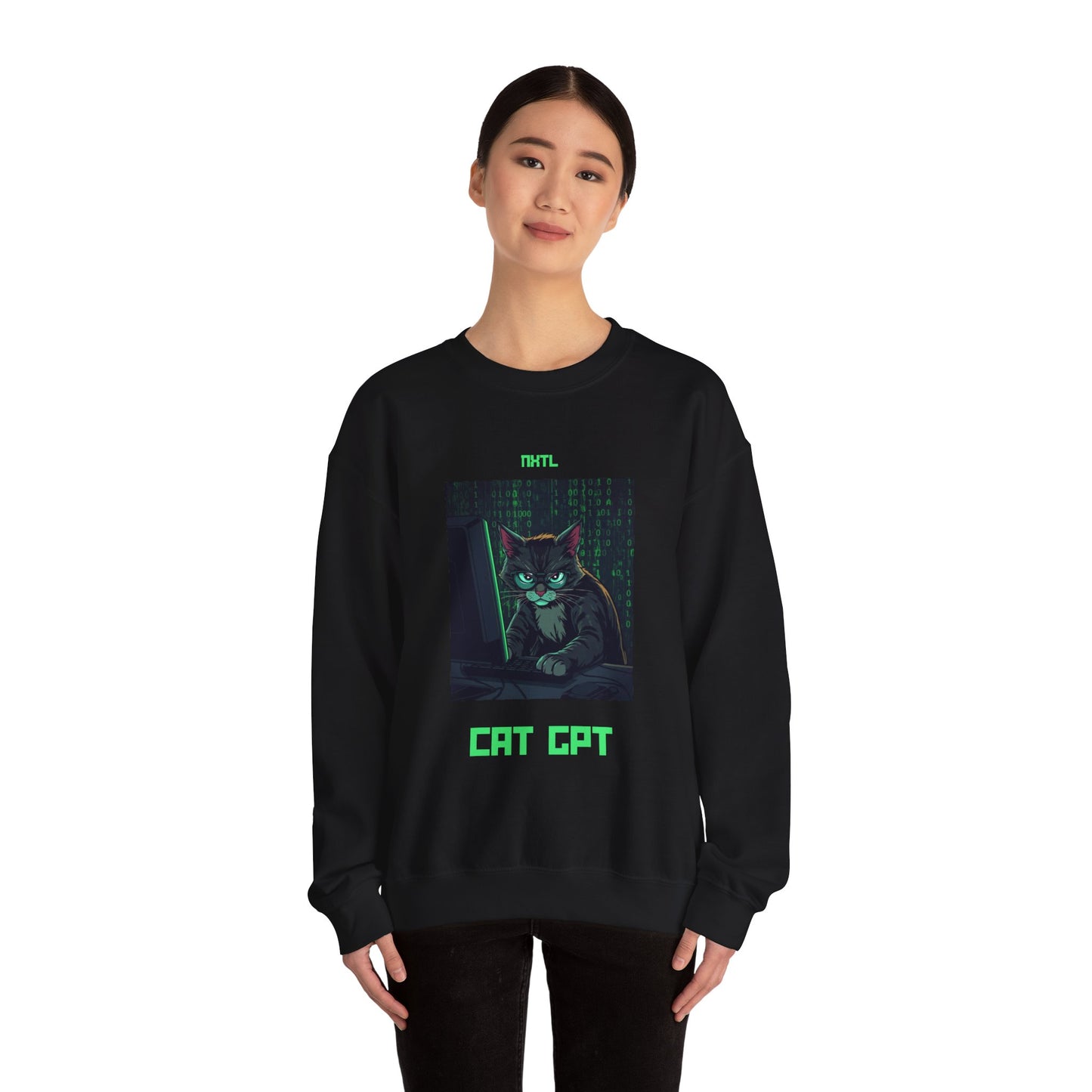 Cat GPT Unisex Crewneck Sweatshirt