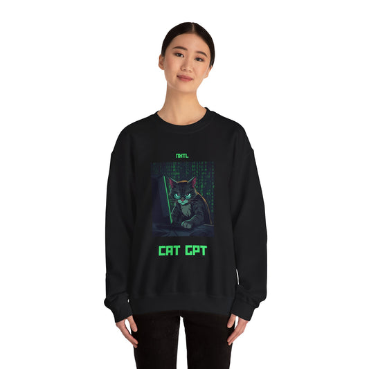 Cat GPT Unisex Crewneck Sweatshirt