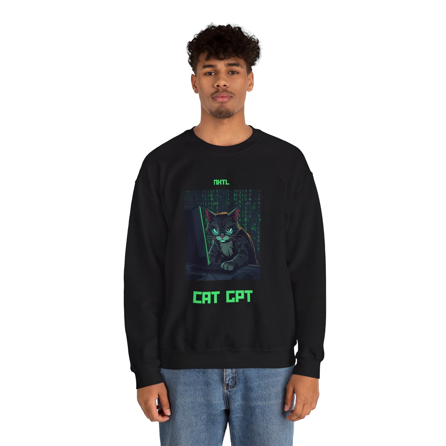 Cat GPT Unisex Crewneck Sweatshirt