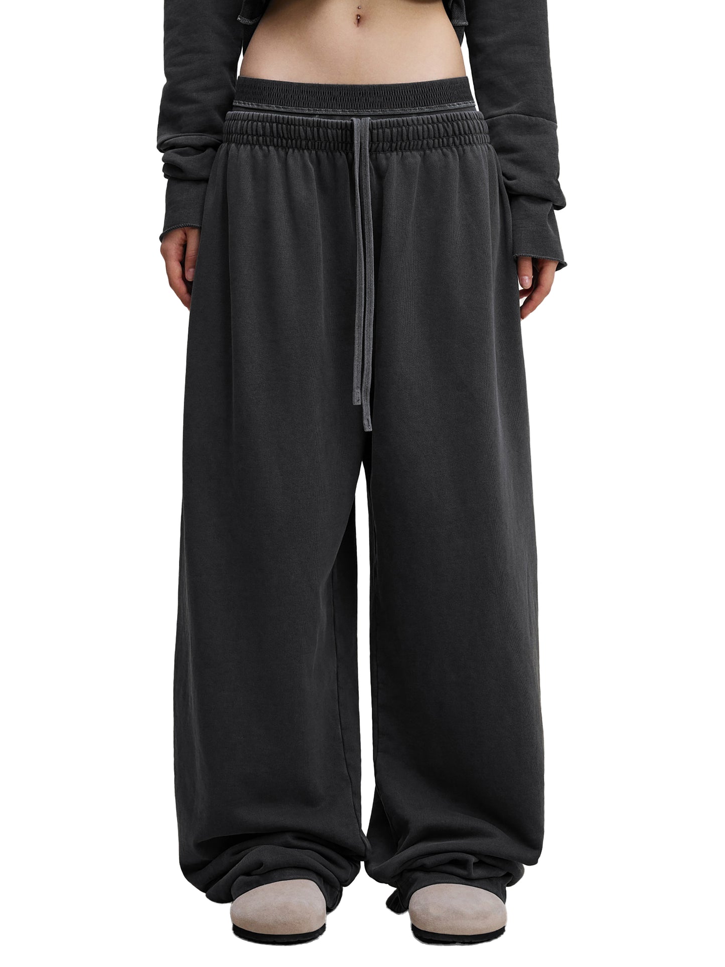 Vintage Washed Waist Pants